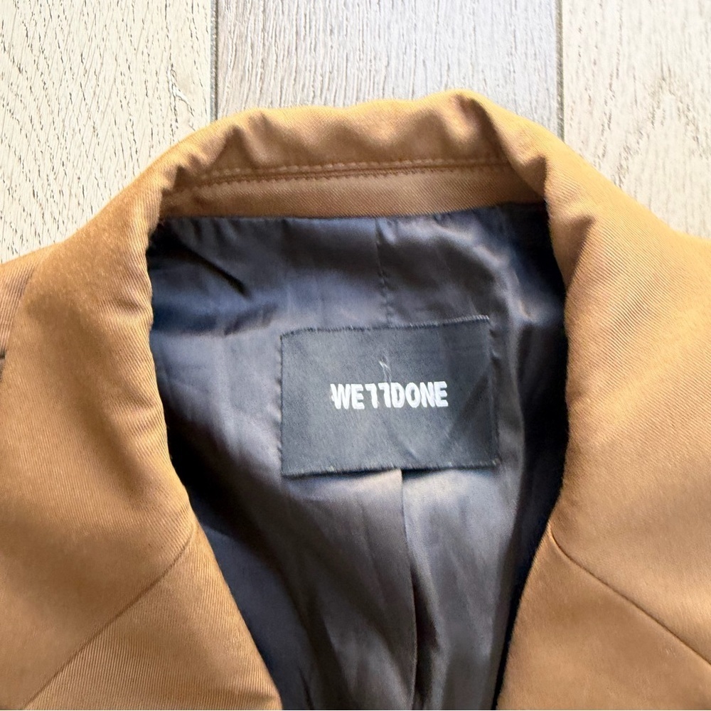 Men's We11done Tan Blazer Suit - Picture 3 of 8